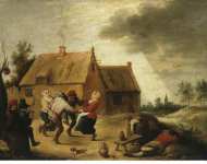 Teniers Abraham Dancing Peasants  - Hermitage